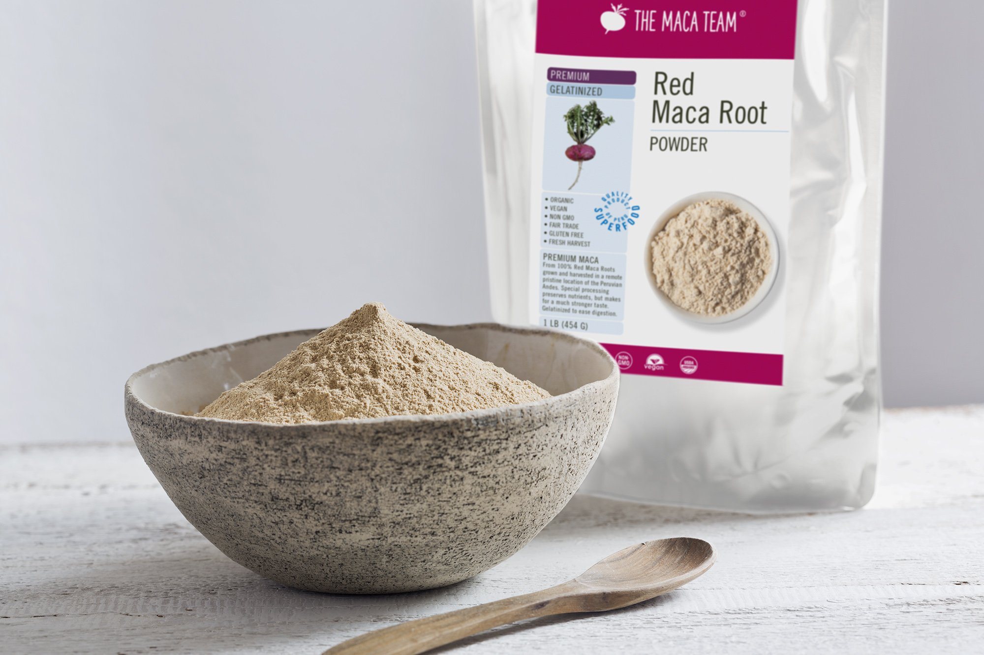 premium gelatinized red maca powder - shop themacateam.com. 