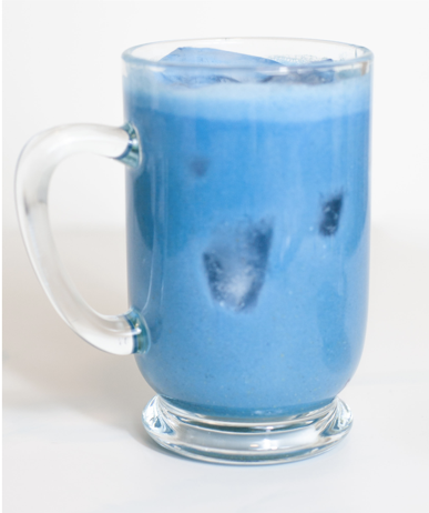 Maca Blue Chilled WIth Ice