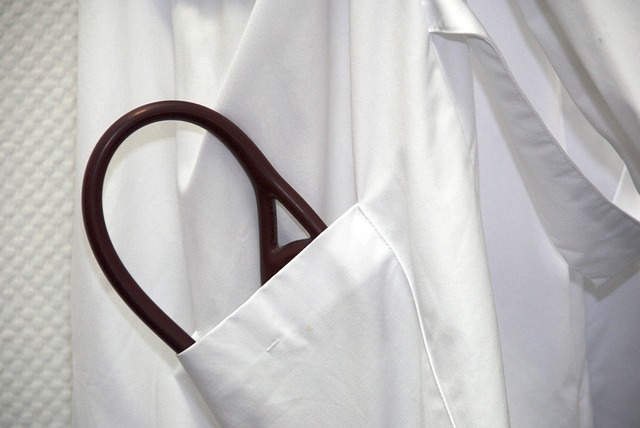 stethoscope in white coat pocket