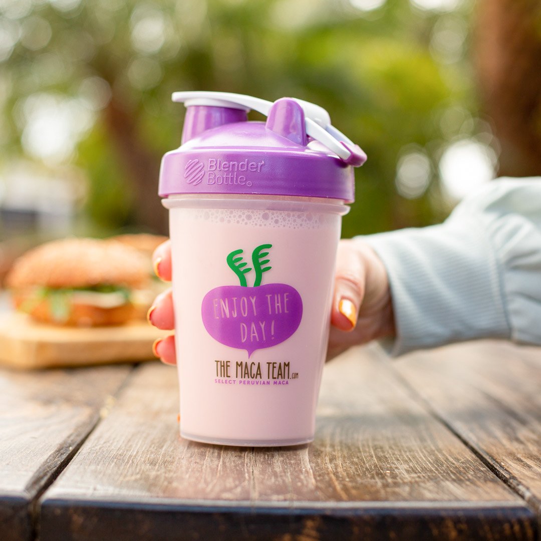 Maca Blender Bottle - Shop TheMacaTeam.com. 