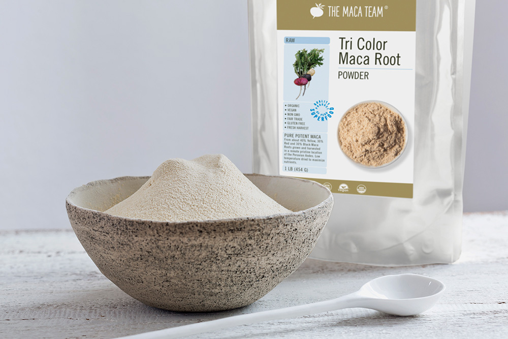 Raw Tri-Color Maca Root Powder - Shop TheMacaTeam.com. 
