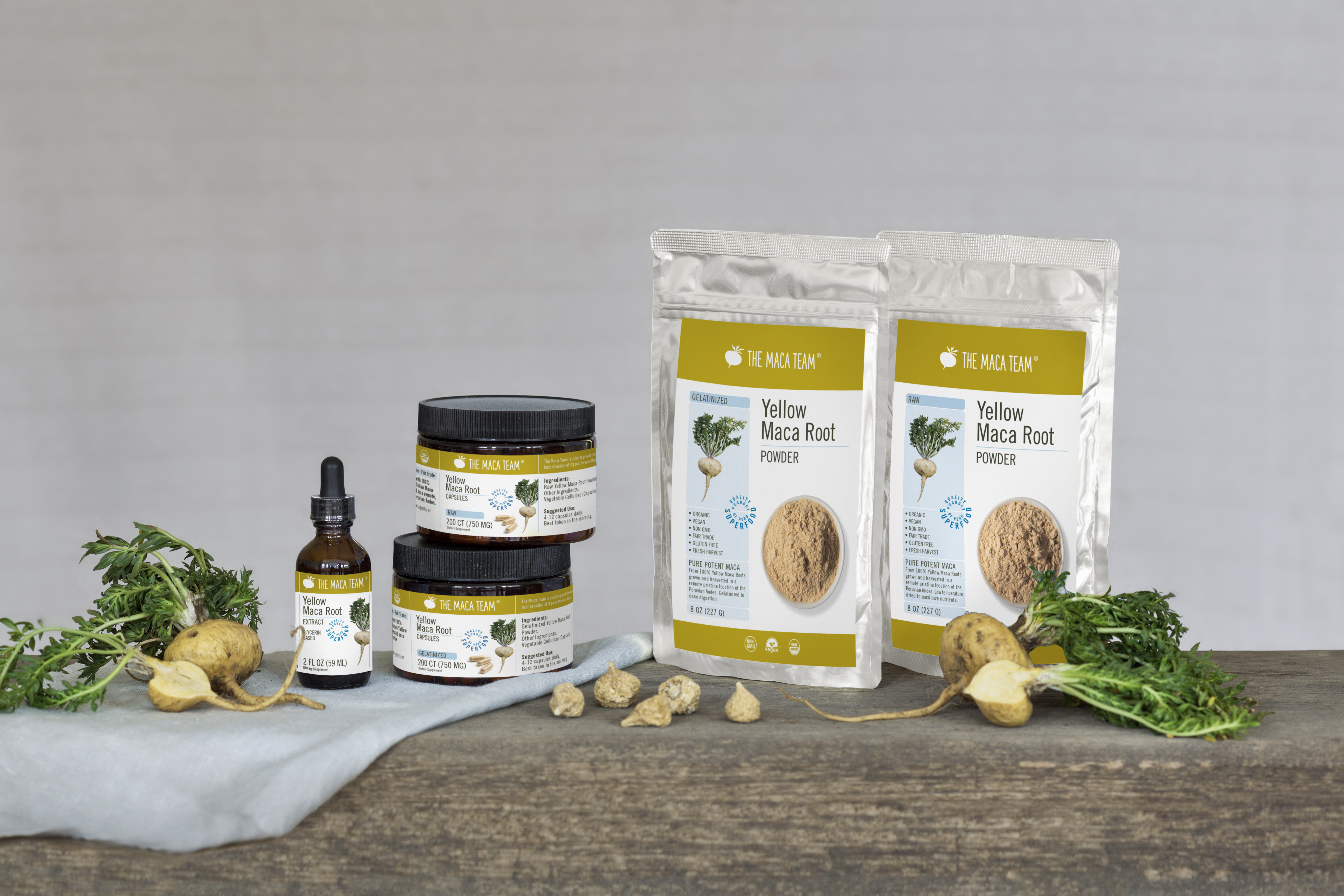 Raw vs. gelatinized yellow maca - Shop TheMacaTeam.com. 