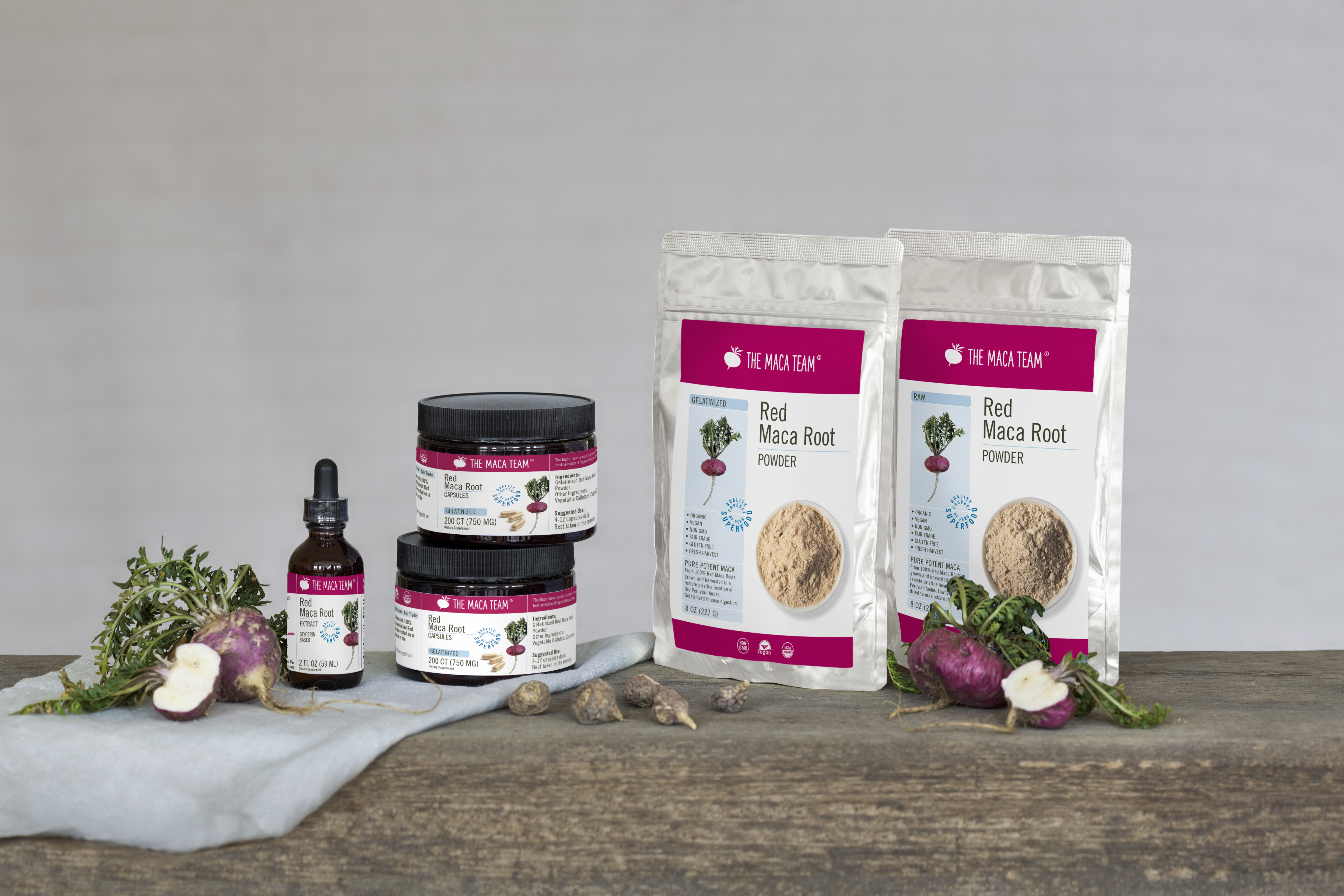 Red maca products - Shop TheMacaTeam.com.