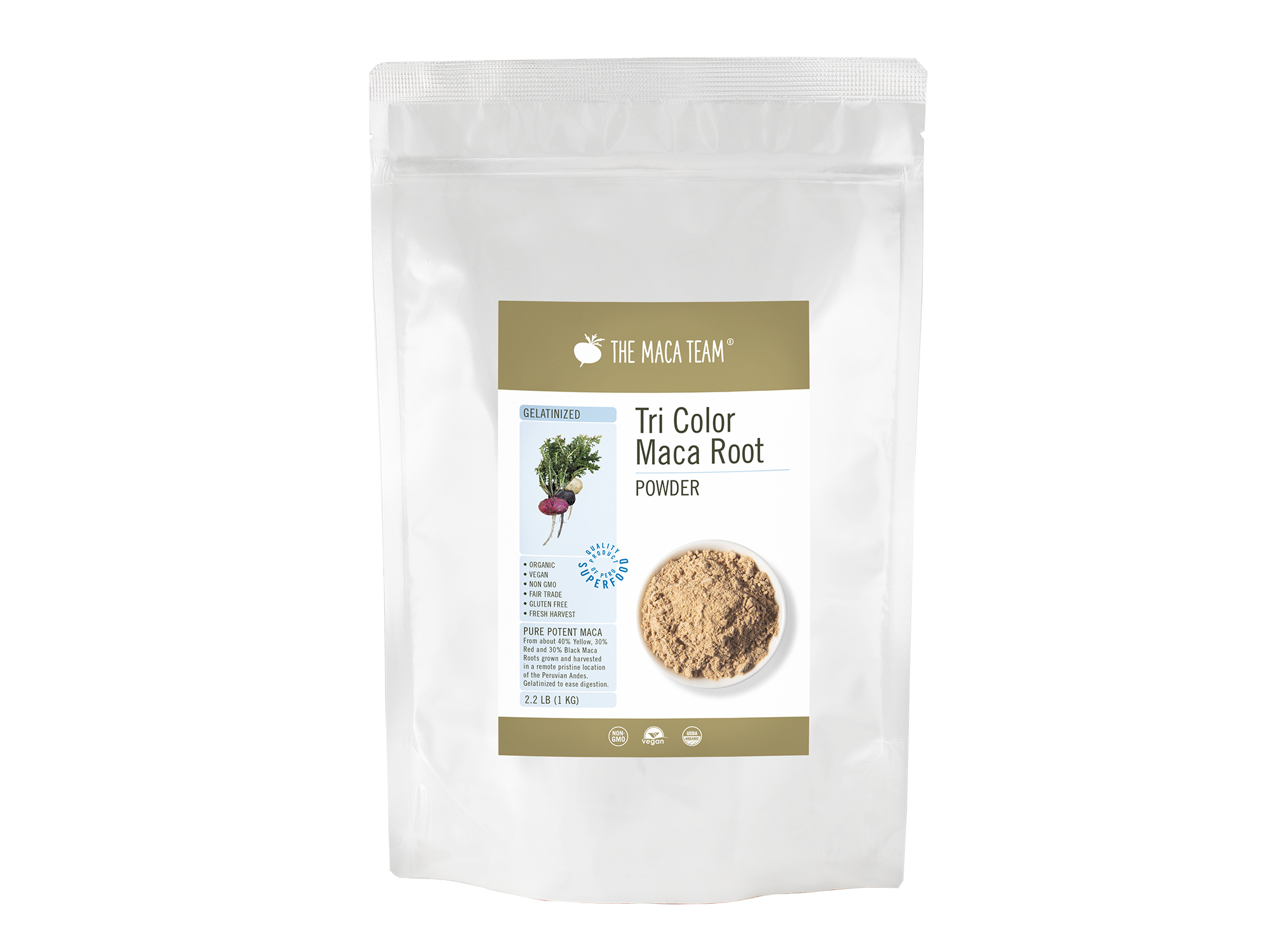 gelatinized tricolor maca root powder - shop themacateam.com. 