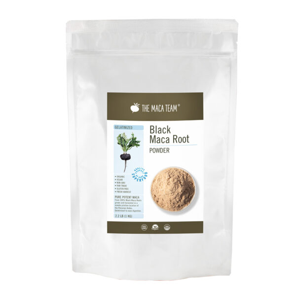 Organic gelatinized Black Maca Powder from The Maca Team 1 kg