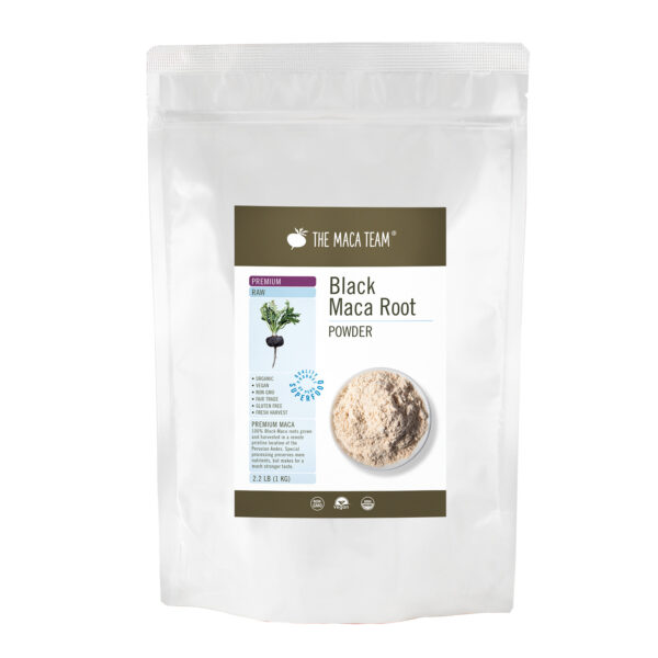 Organic Premium Raw Black Maca Powder from The Maca Team 1 kg
