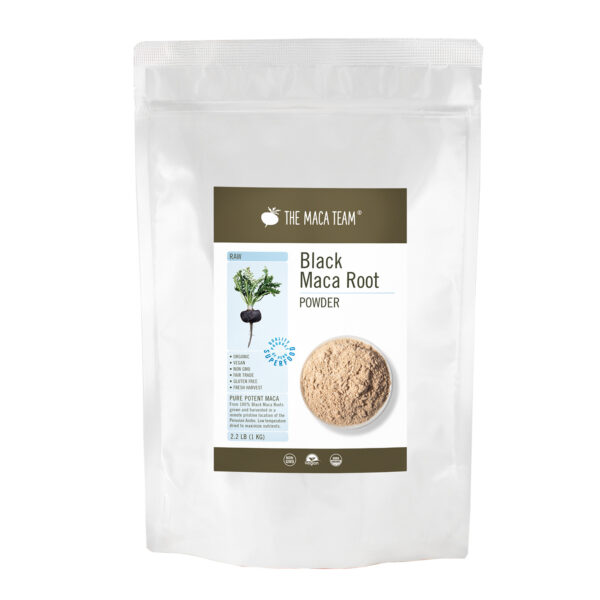 Organic Raw Black Maca Powder from The Maca Team 1 kg