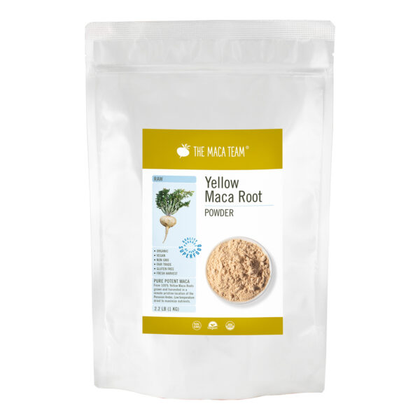 Organic Raw Yellow Maca Powder From The Maca Team 1 KG Bag