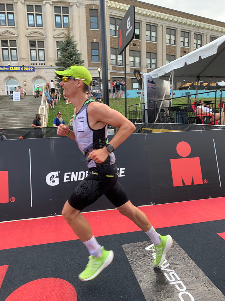 Mike Consolini competing in triathlon