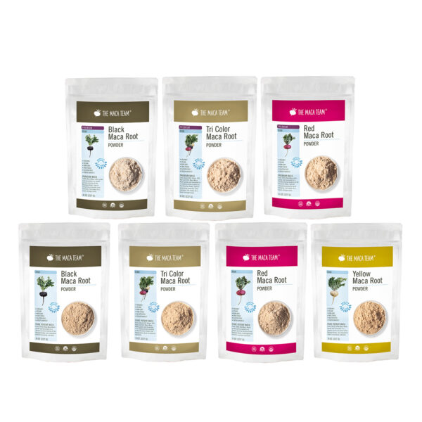 Organic Raw Maca Powder Sampler Complete Package from The Maca Team