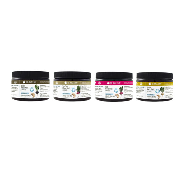 Organic Gelatinized Maca Capsule Sampler Package from The Maca Team