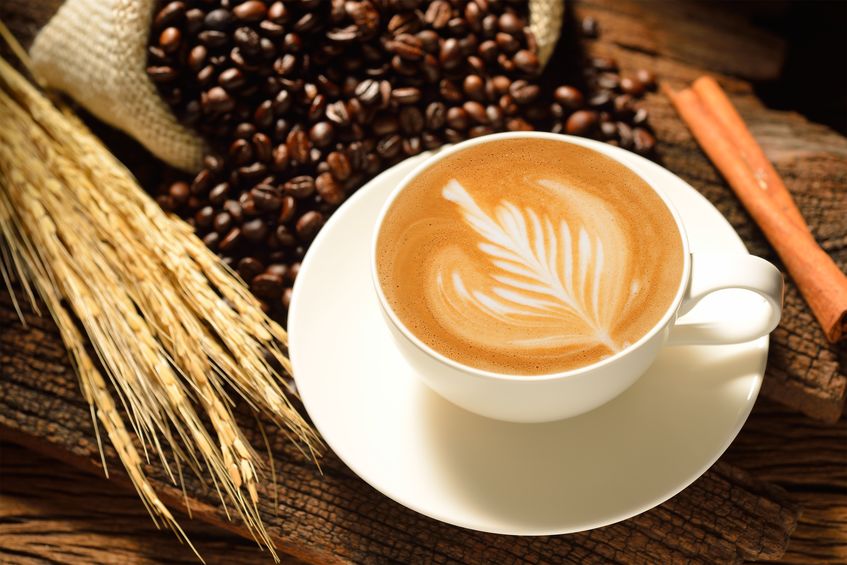 Maca Coffee Latte Warm maca coffee latte made with maca root