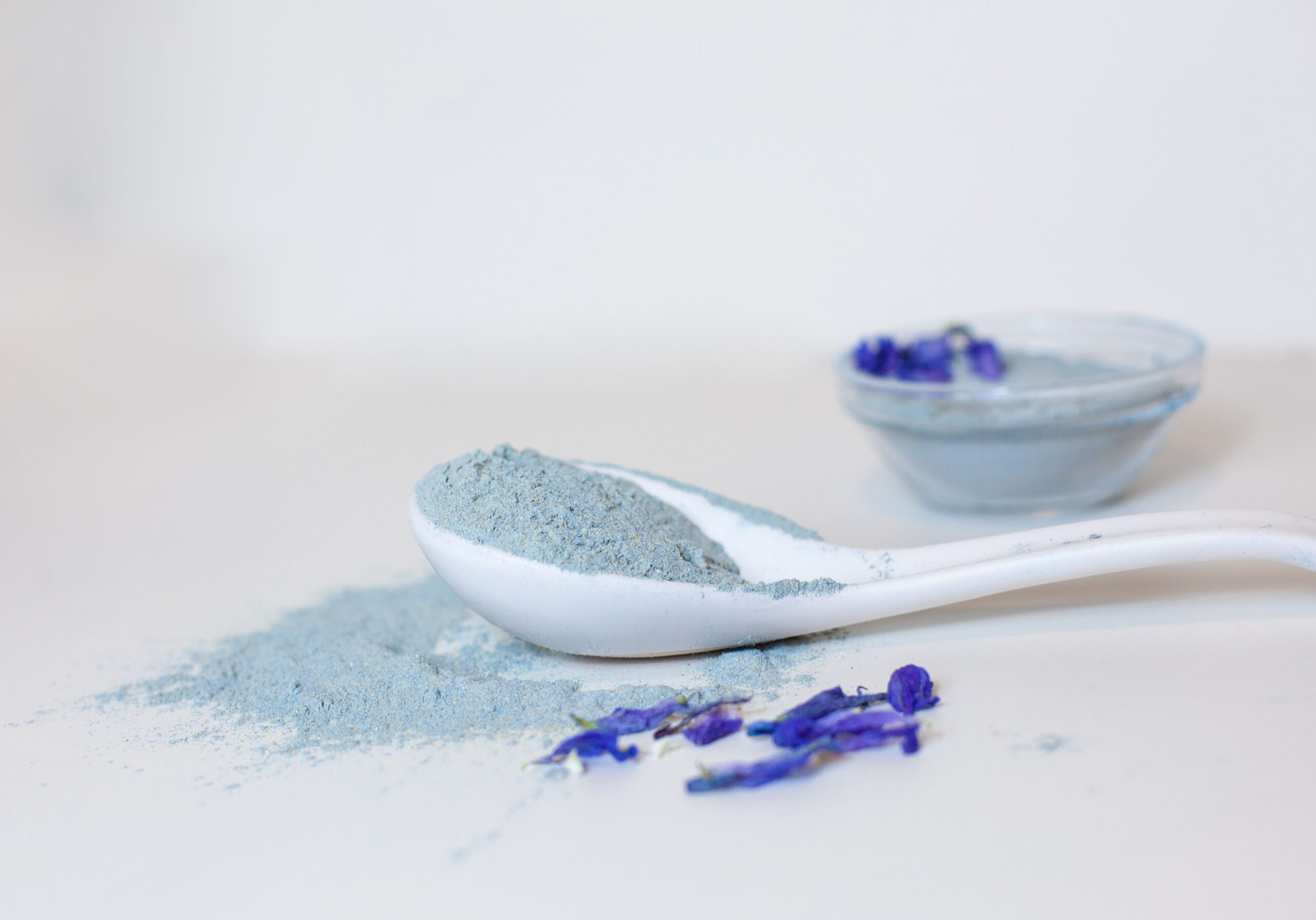 Maca Blue superfood blend made with Peruvian maca and blue spirulina