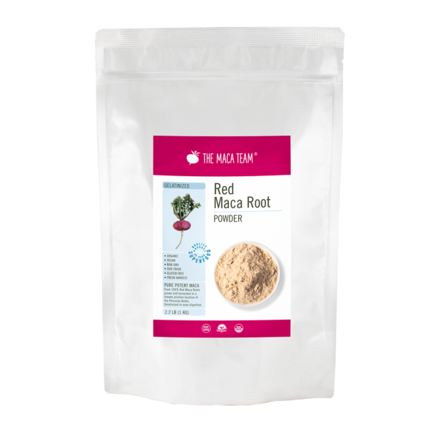 Organic Gelatinized Red Maca Powder From The Maca Team 1 KG