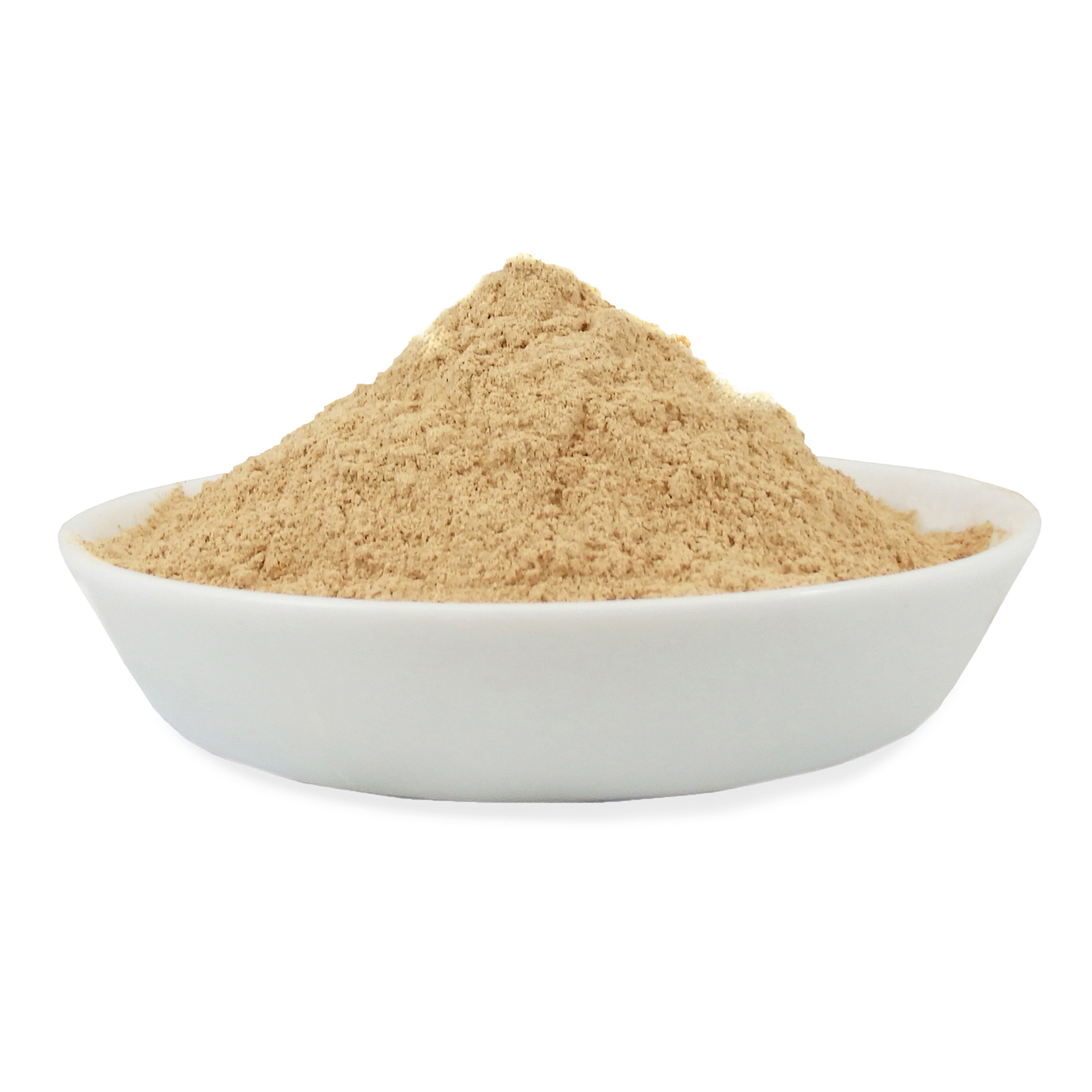 Organic Gelatinized Tri Color Maca Powder from The Maca Team in a bowl