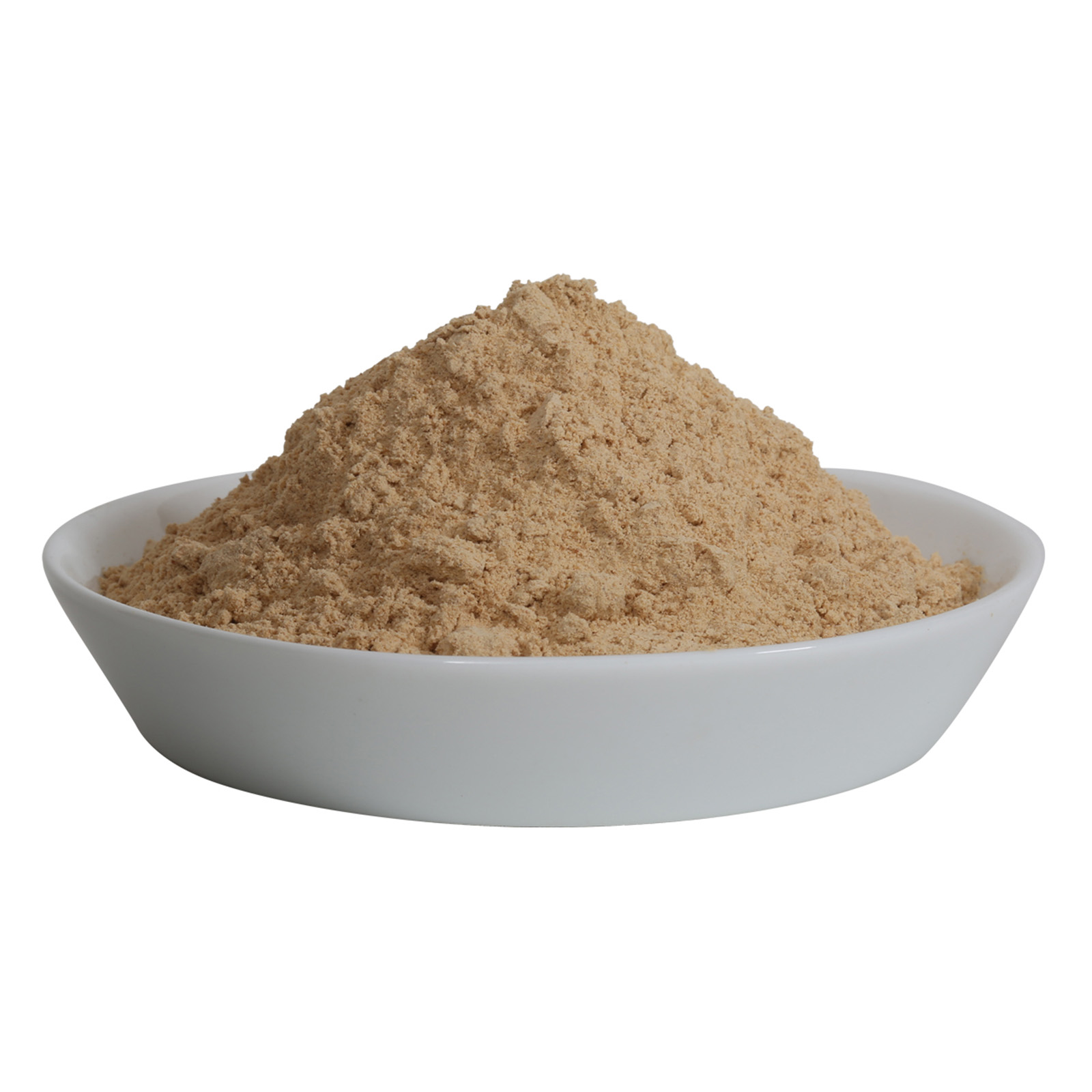 Organic raw red maca powder in a bowl